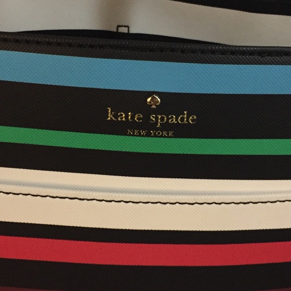 Cute kate spade stripey tote bag - Picture 2 of 4